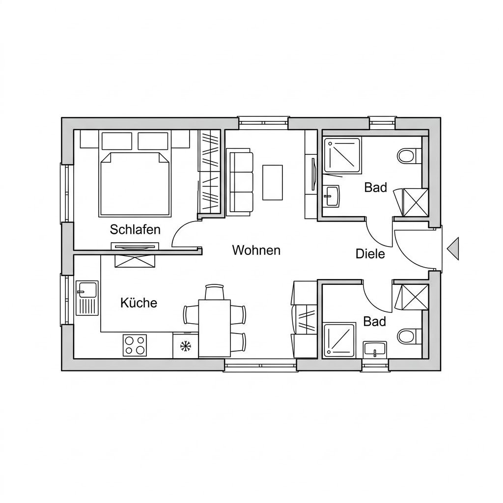 Tiny House Tiny Mobil 26 von McCube — mitnehmbares Holzriegel-Minihaus mit Flachdach und 26 m²