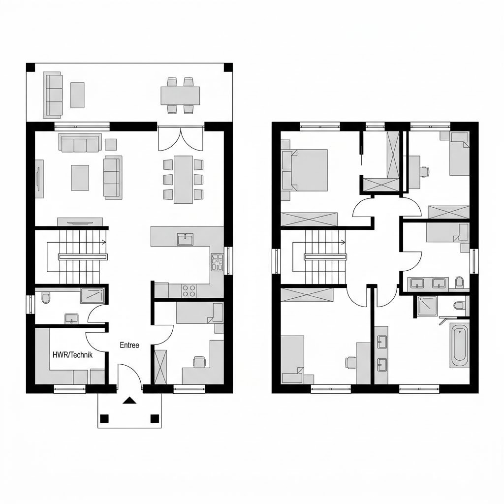 Stadtvilla Linea 160 von OKAL Haus mit Walmdach