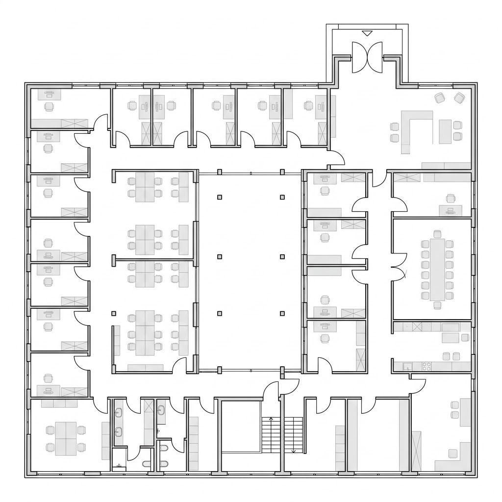 Gewerbe Bürogebäude Vital-Businessgebäude von Regnauer — Holzfertigbau mit 2000 m²