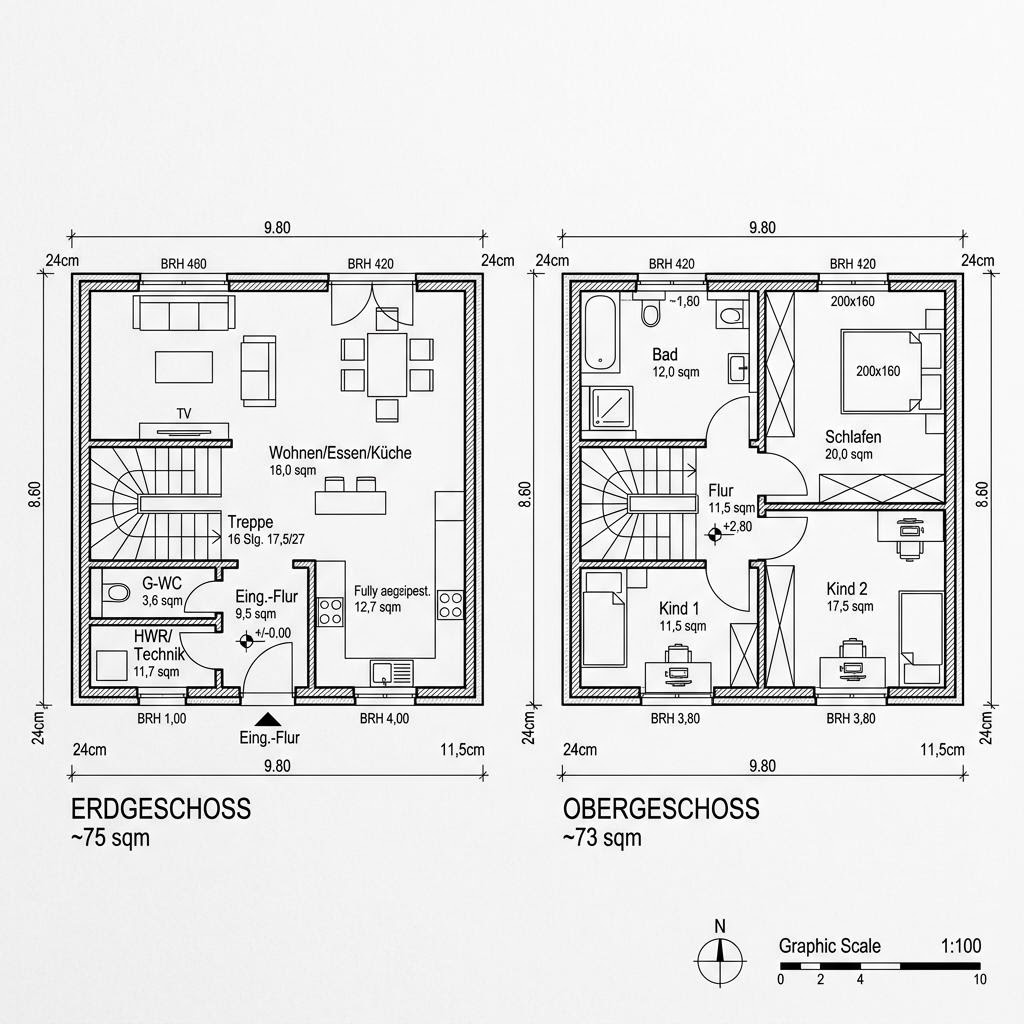 Grundriss Selection-E 148 Ausbau von Schwabenhaus