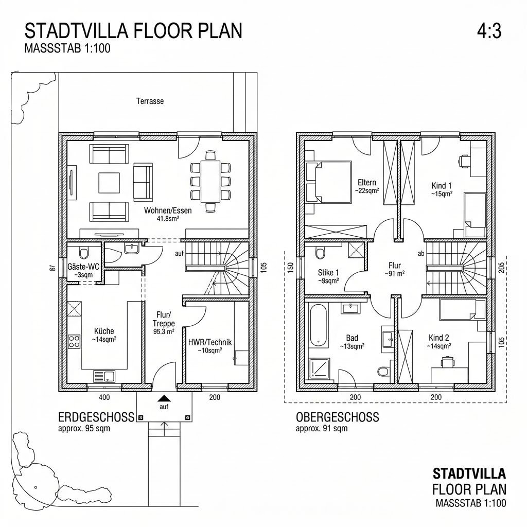 Stadtvilla Stadtvilla Z 186 von Haas Fertigbau — Fertighaus mit rund 186 m²