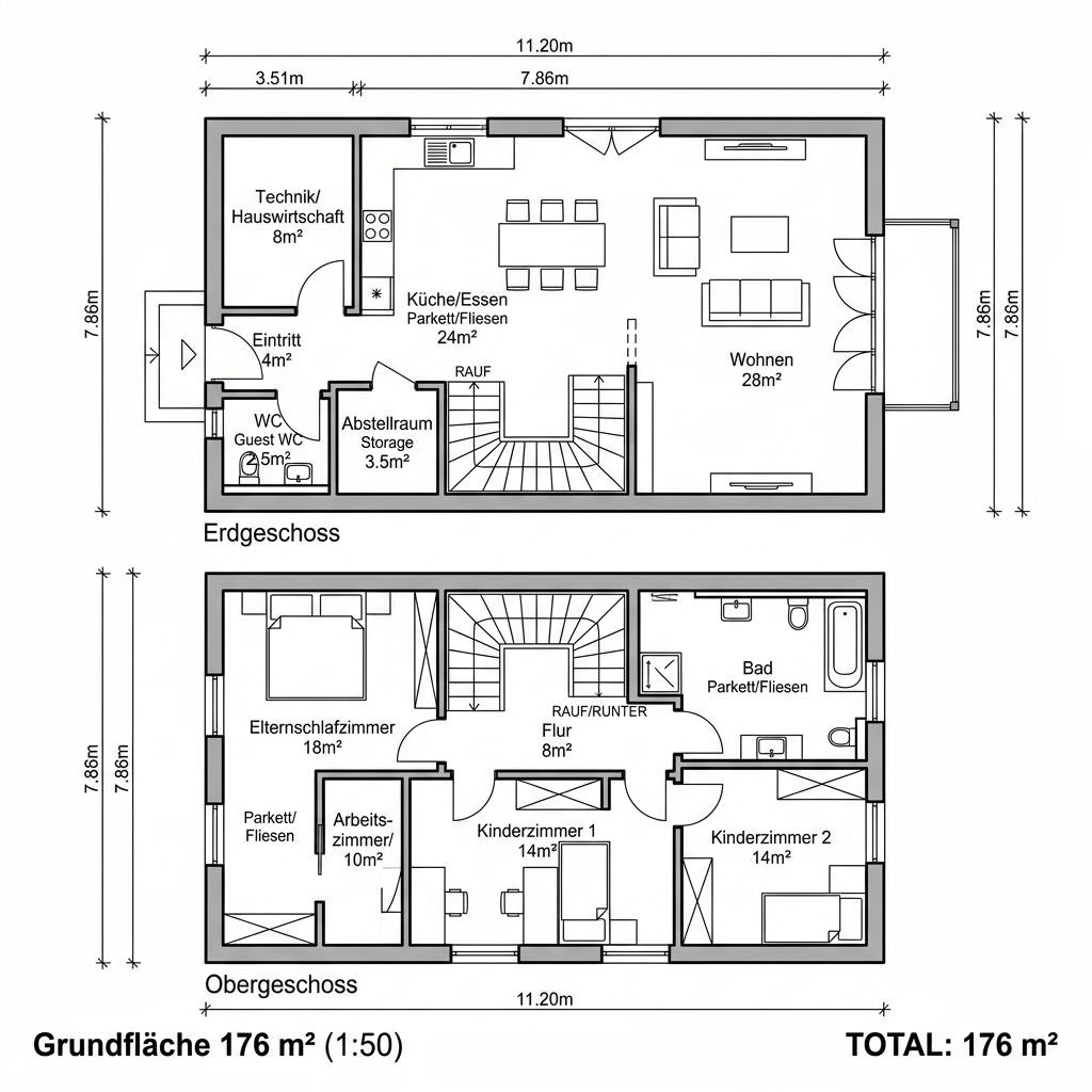 Stadtvilla Starnberg von Isartaler Holzhaus — repräsentatives Holzhaus mit Walmdach