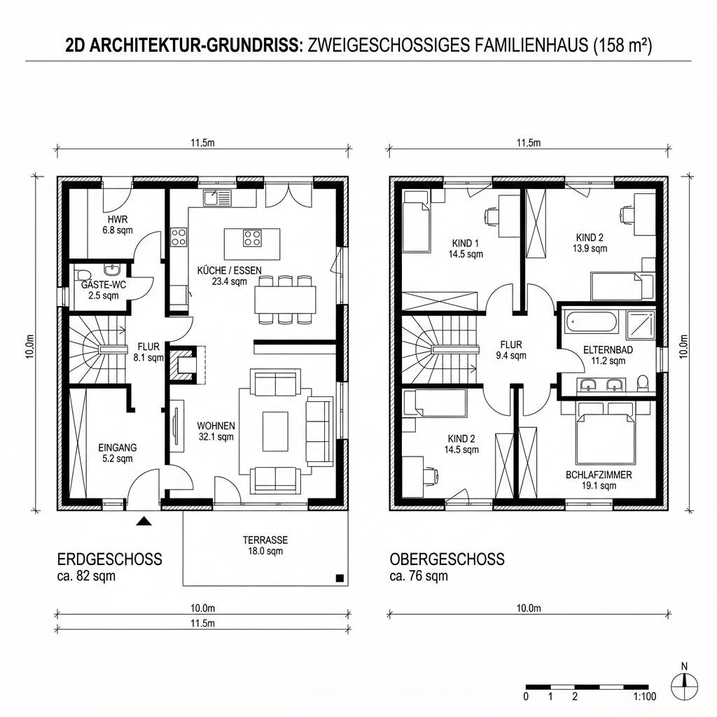 Stadtvilla Solitär Stadtvilla 158 von Keitel-Haus — Holzfertighaus mit Zeltdach