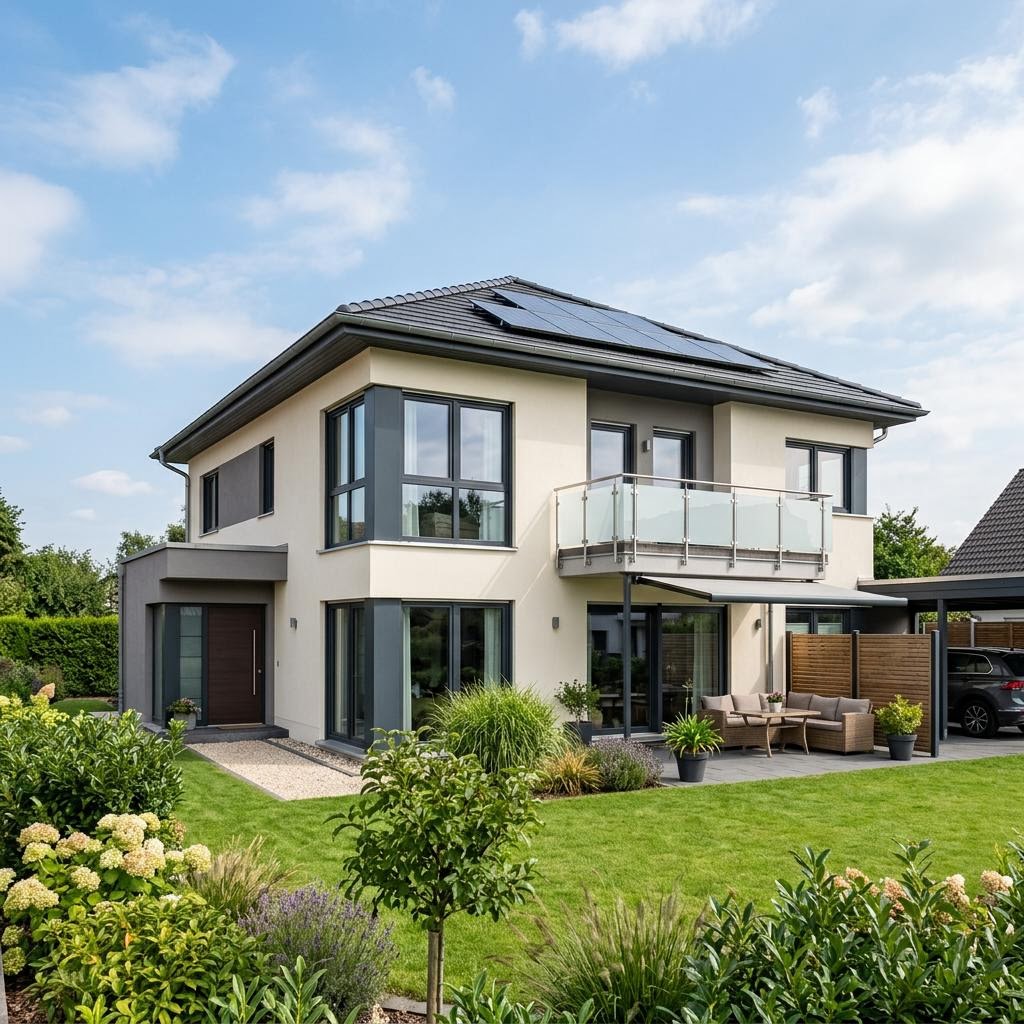Stadtvilla Jubiläum 140 von Kern-Haus — Massivhaus mit Walmdach und 140 m²