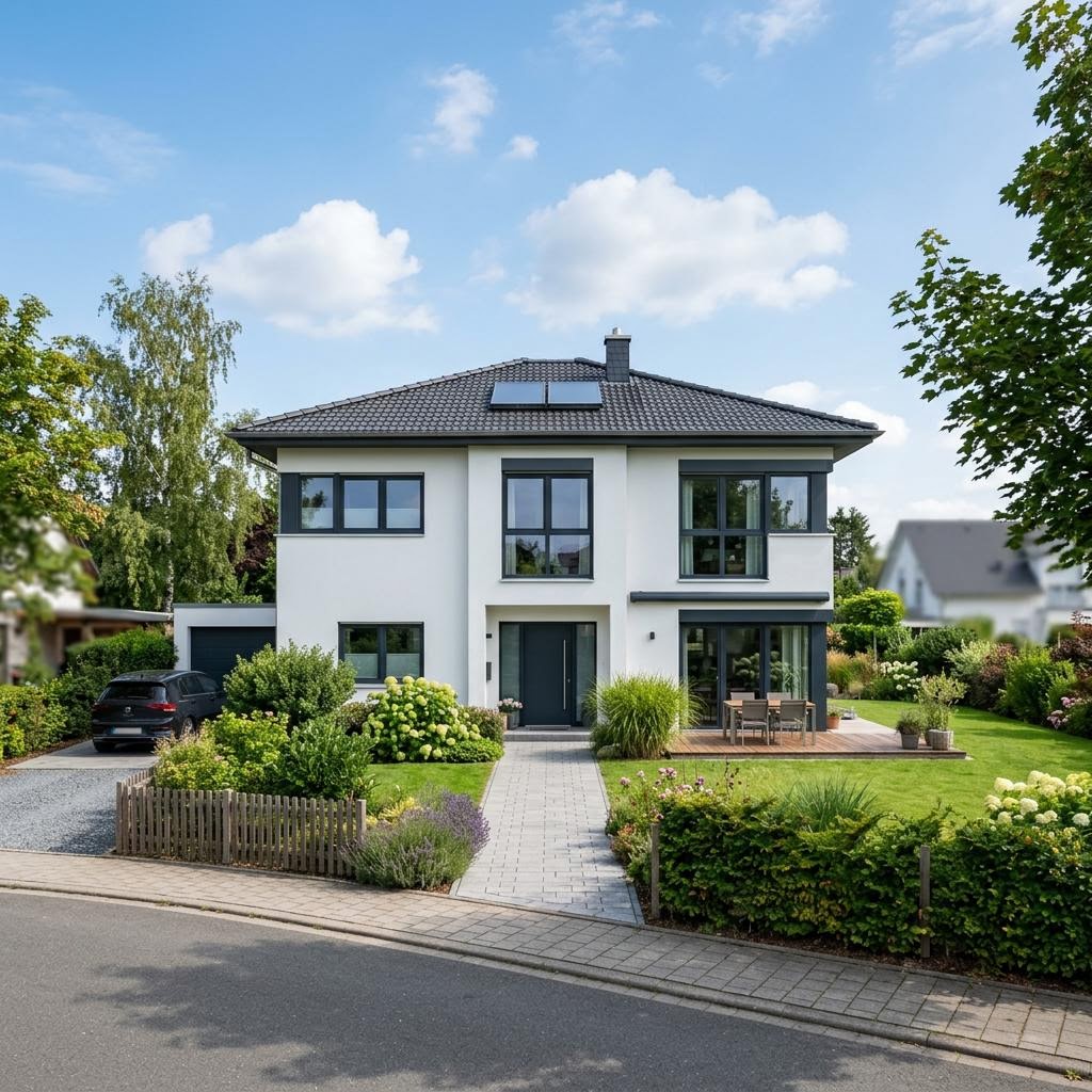 Stadtvilla Flairhaus 128 von Roth-Massivhaus — Massivhaus mit Walmdach