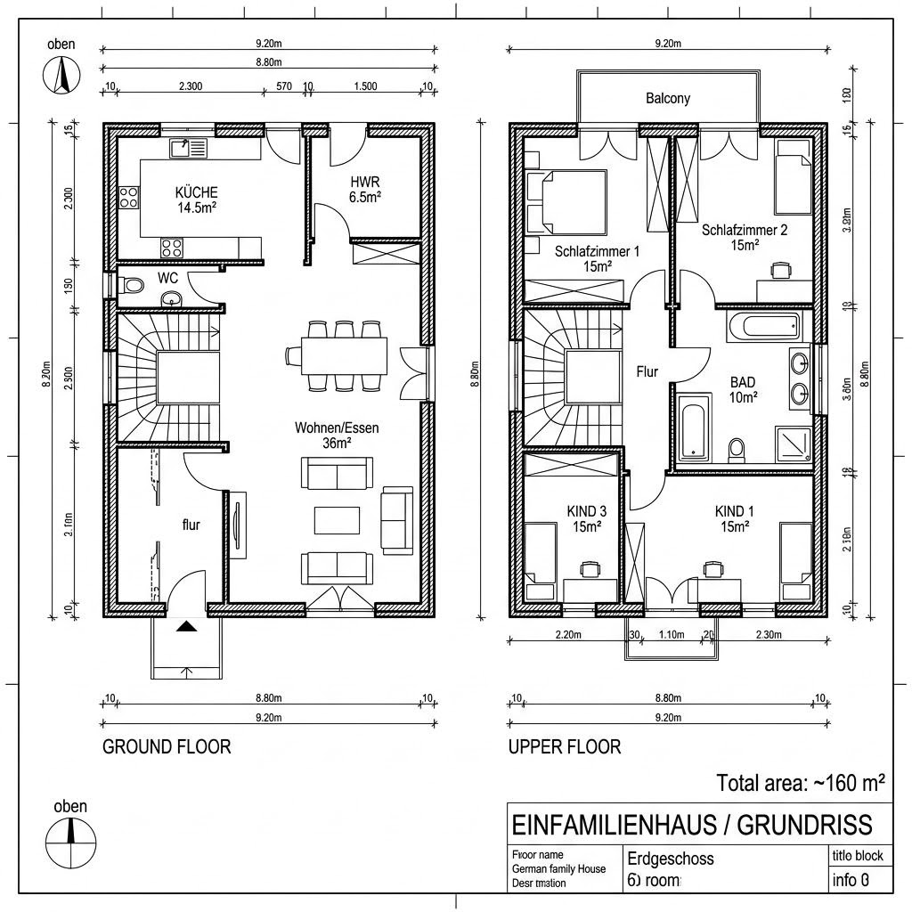 Stadtvilla Vitalis 160 von TALBAU-Haus — Holzstadtvilla mit Walmdach und 160 m²