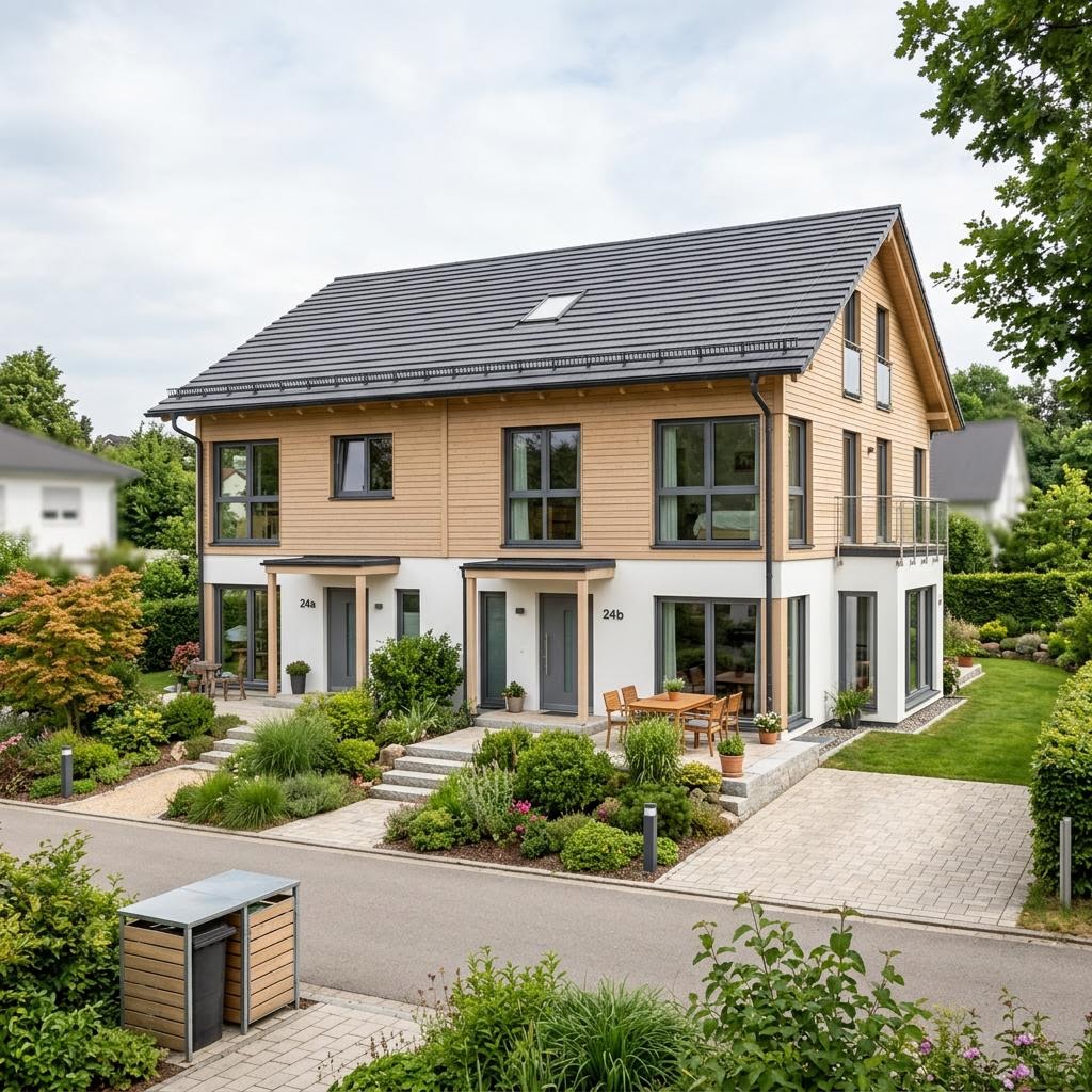 Doppelhaus Doppelhaus Nordlicht 118 von STREIF Haus — Satteldach, 118 m²