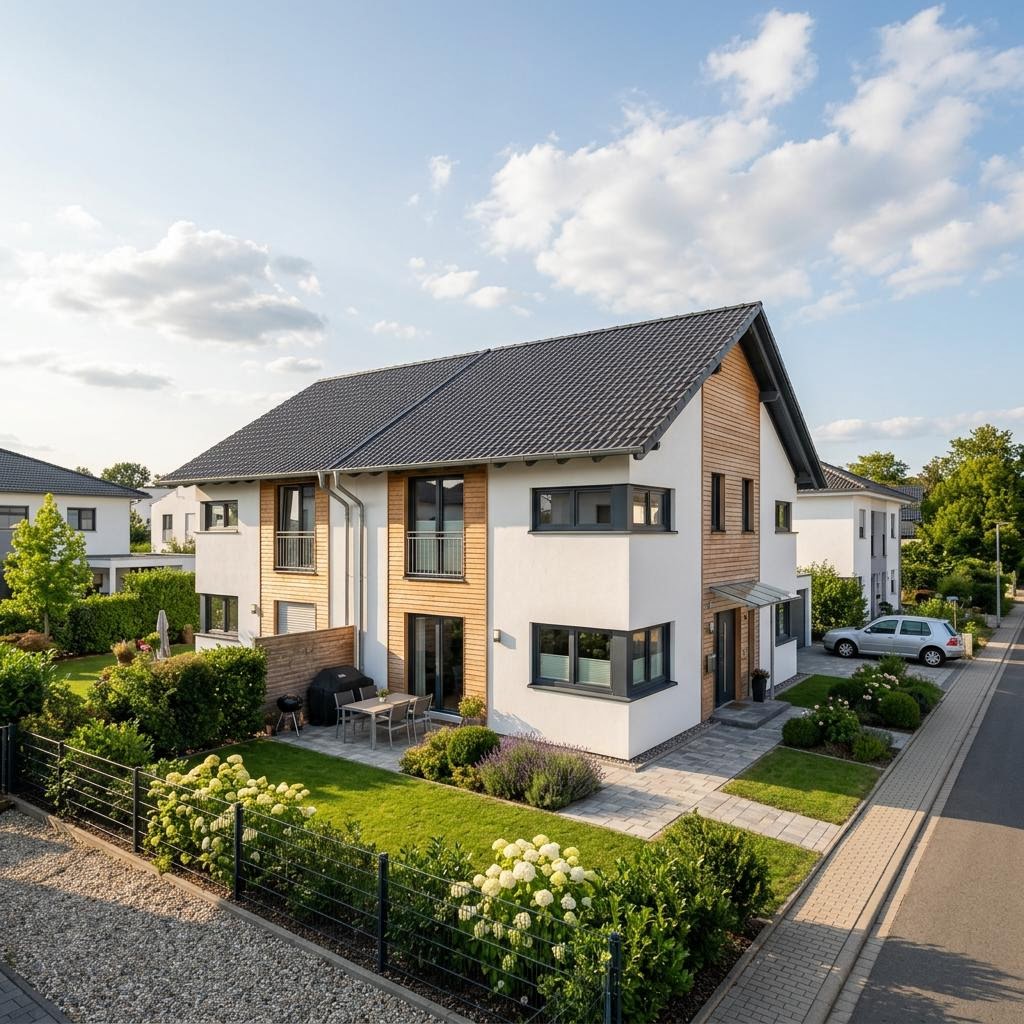 Doppelhaushälfte Doppelhaushälfte Clou D118 von STREIF Haus mit Satteldach und 118 m² Wohnfläche