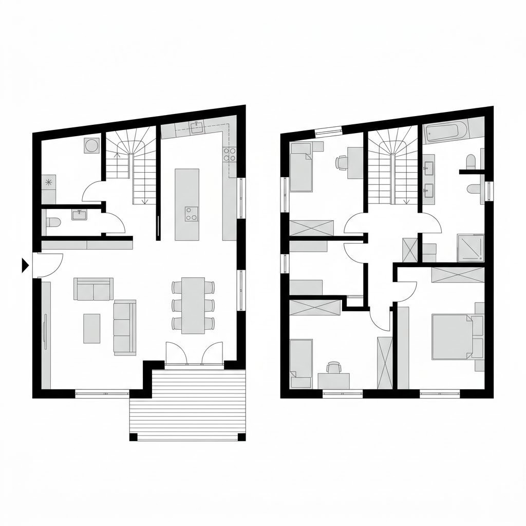 Grundriss Pultdachhaus Clou 146 Grundriss Pultdachhaus Clou 146 von STREIF Haus