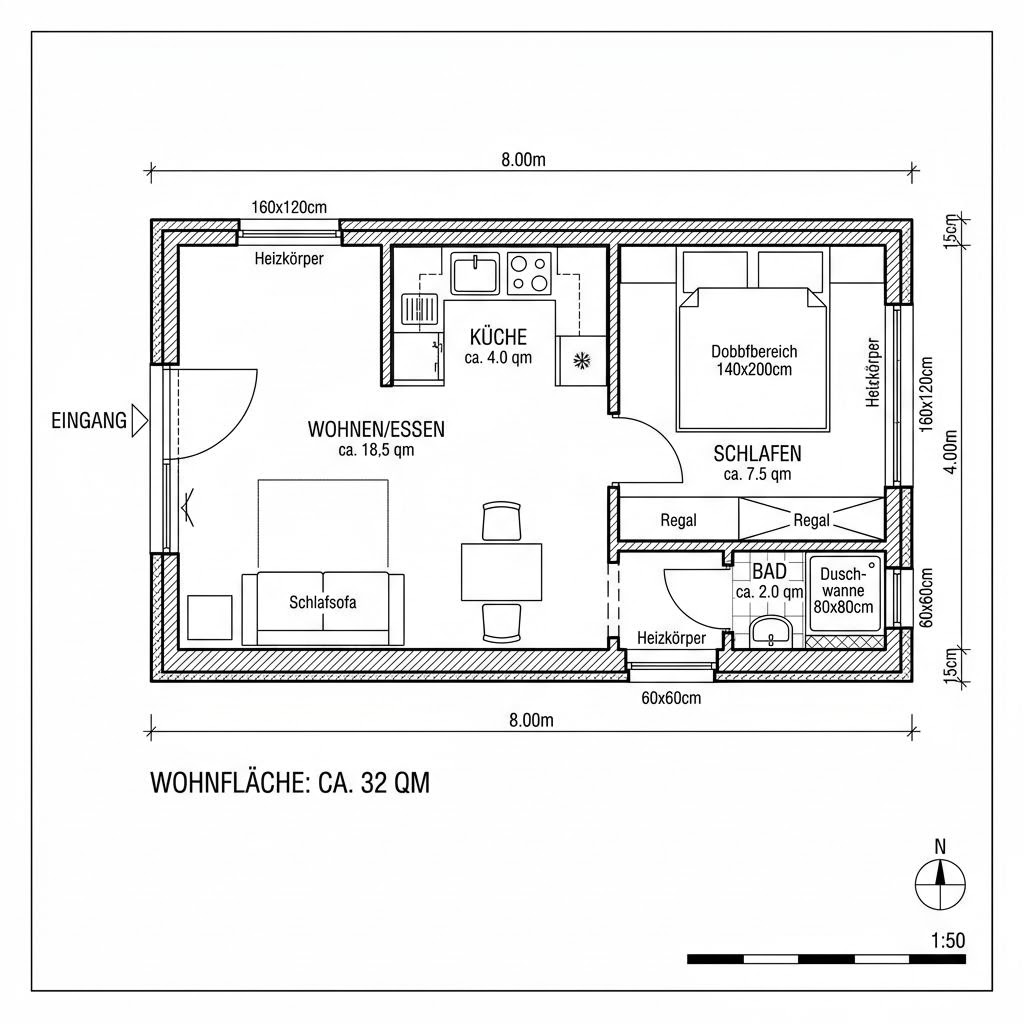 Tiny House Tiny Loft 32 von CABIN ONE — Modulbau mit rund 32 m²