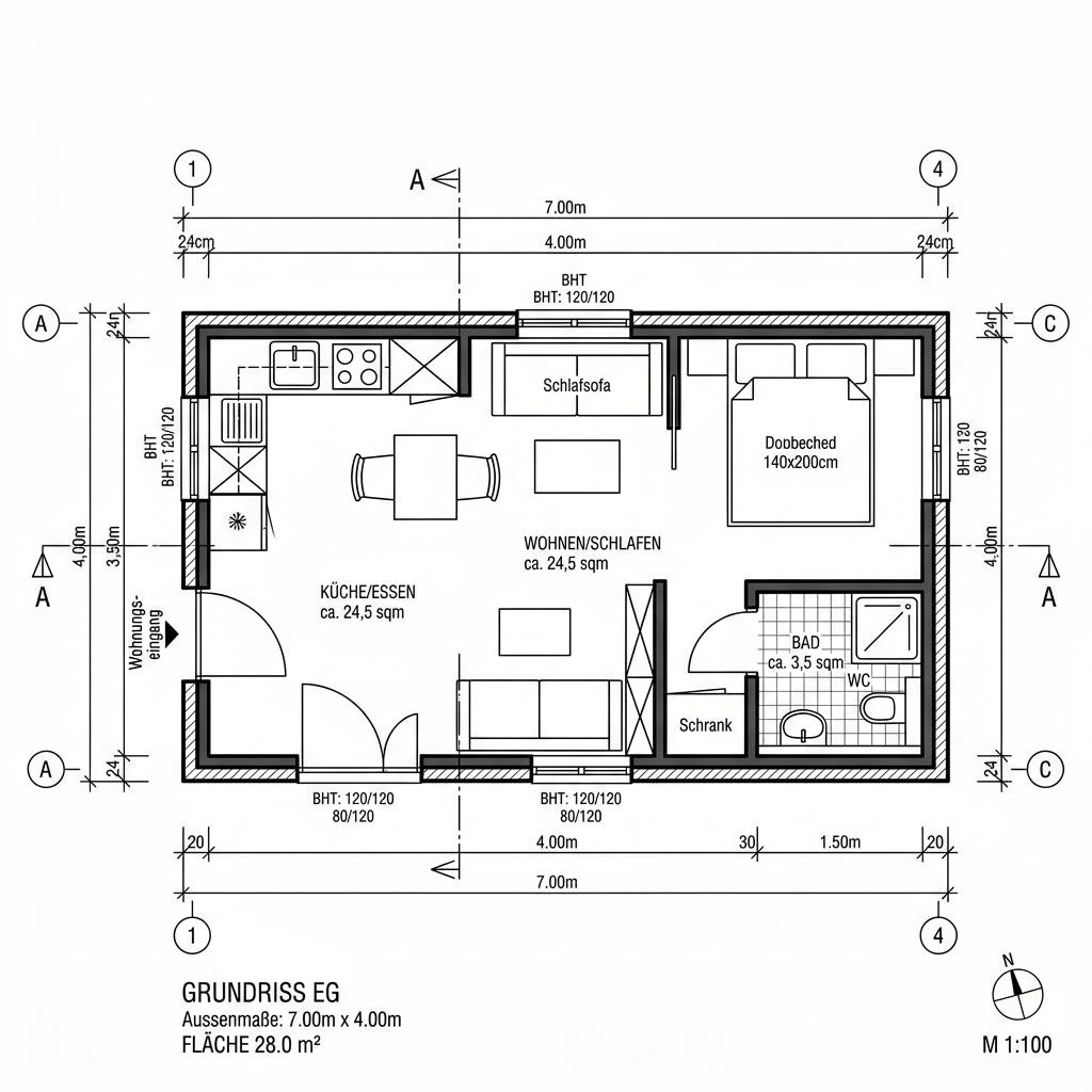 Tiny House Tiny Bris 28 von Dwellii House — Modulhaus mit rund 28 m²