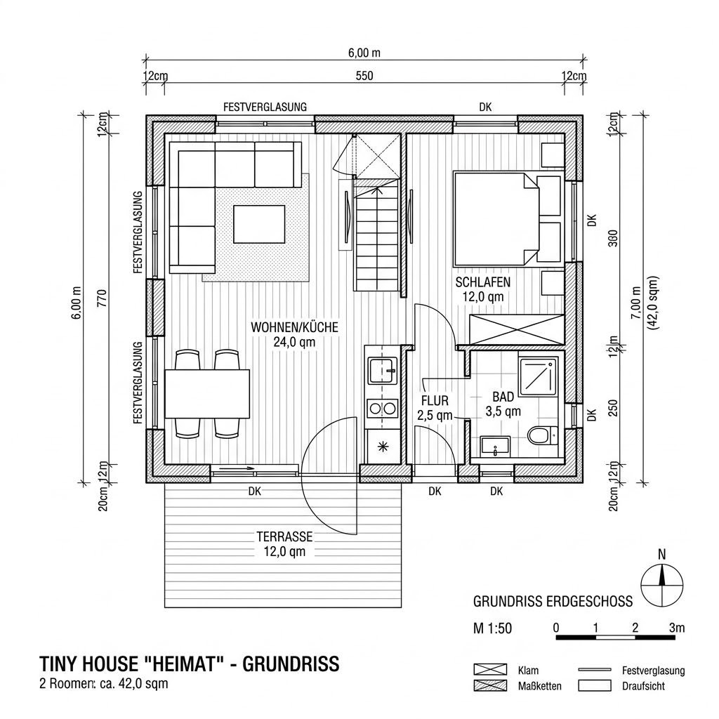 Tiny House Tiny Skog 42 von Dwellii House — Modulhaus mit rund 42 m²