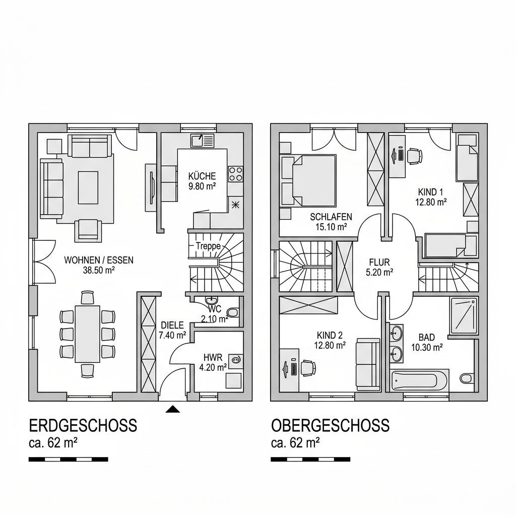 Grundriss Flair Behagen 124 von Town & Country Haus Deutschland