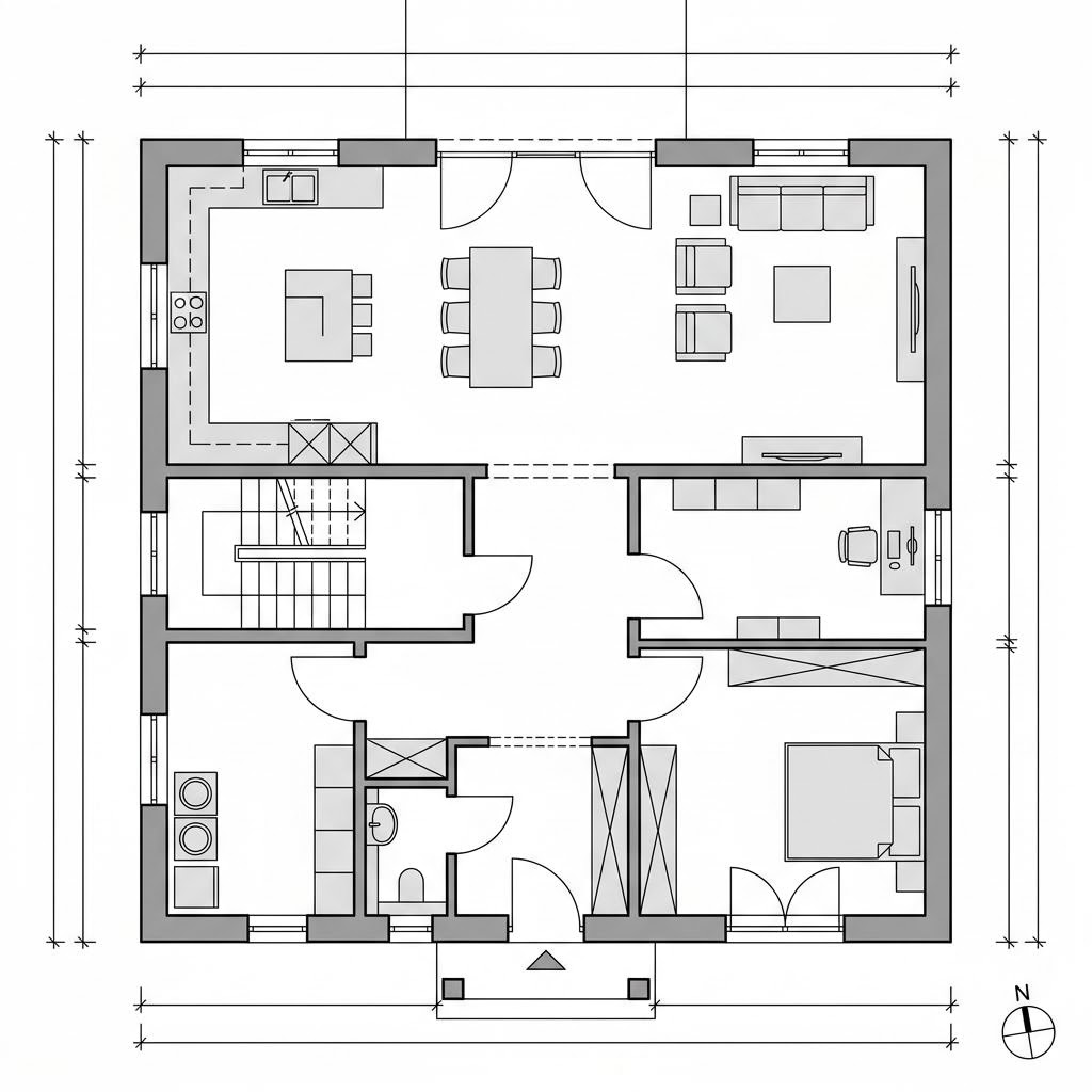 Stadtvilla Stadtvilla 152 von Town & Country Haus — Massivhaus mit 152 m²