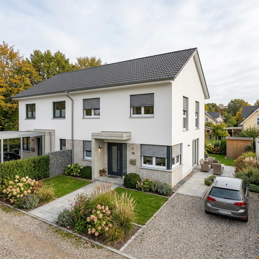 Maxime Duo 110 von Viebrockhaus Doppelhaushälfte Maxime Duo 110 von Viebrockhaus — Satteldach, 110 m² für schmale Grundstücke