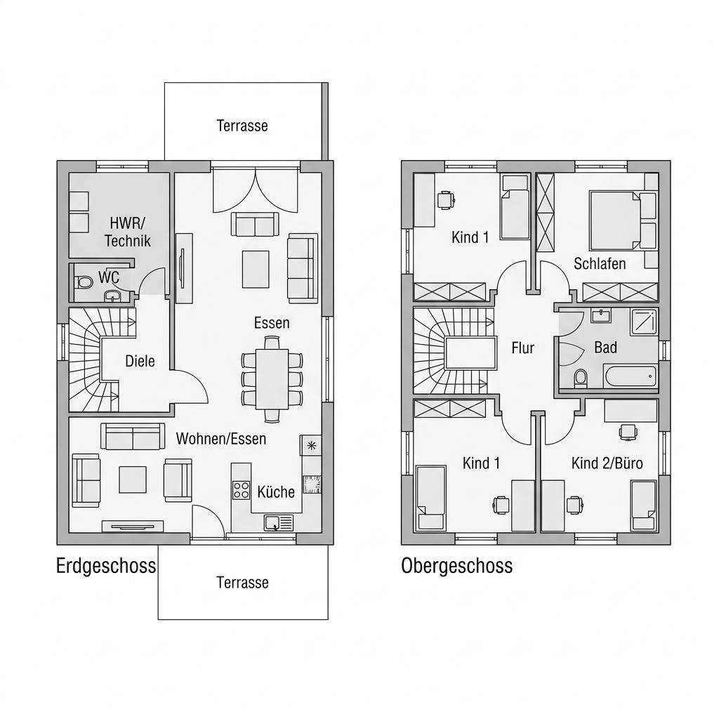 Grundriss PultCity 134 von WeberHaus